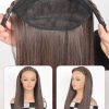 SHEIN Synthetic Long Straight Headband Half Wig Clip In Hair Extension