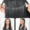 SHEIN Synthetic Long Straight Headband Half Wig Clip In Hair Extension