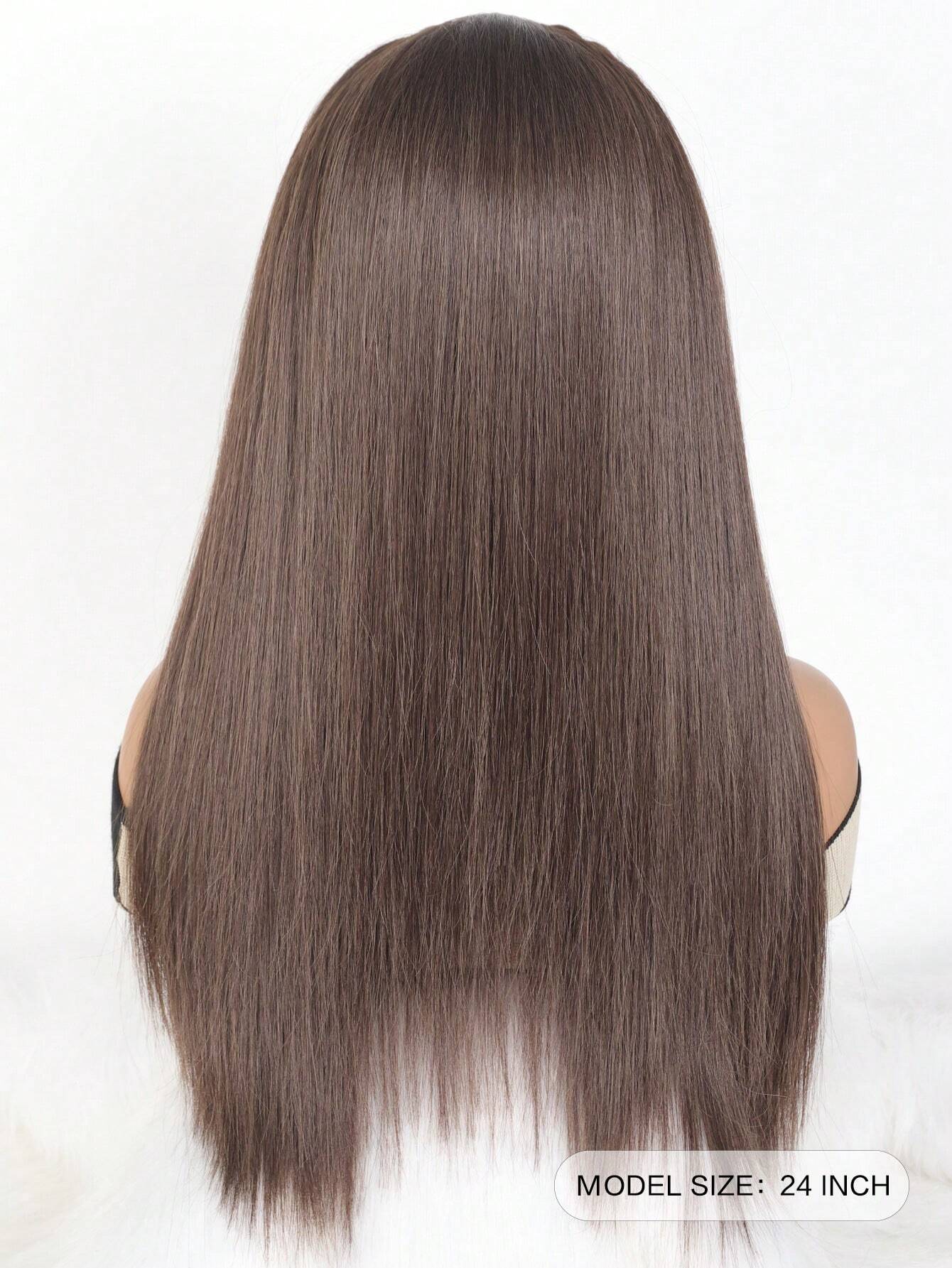 SHEIN Synthetic Long Straight Headband Half Wig Clip In Hair Extension