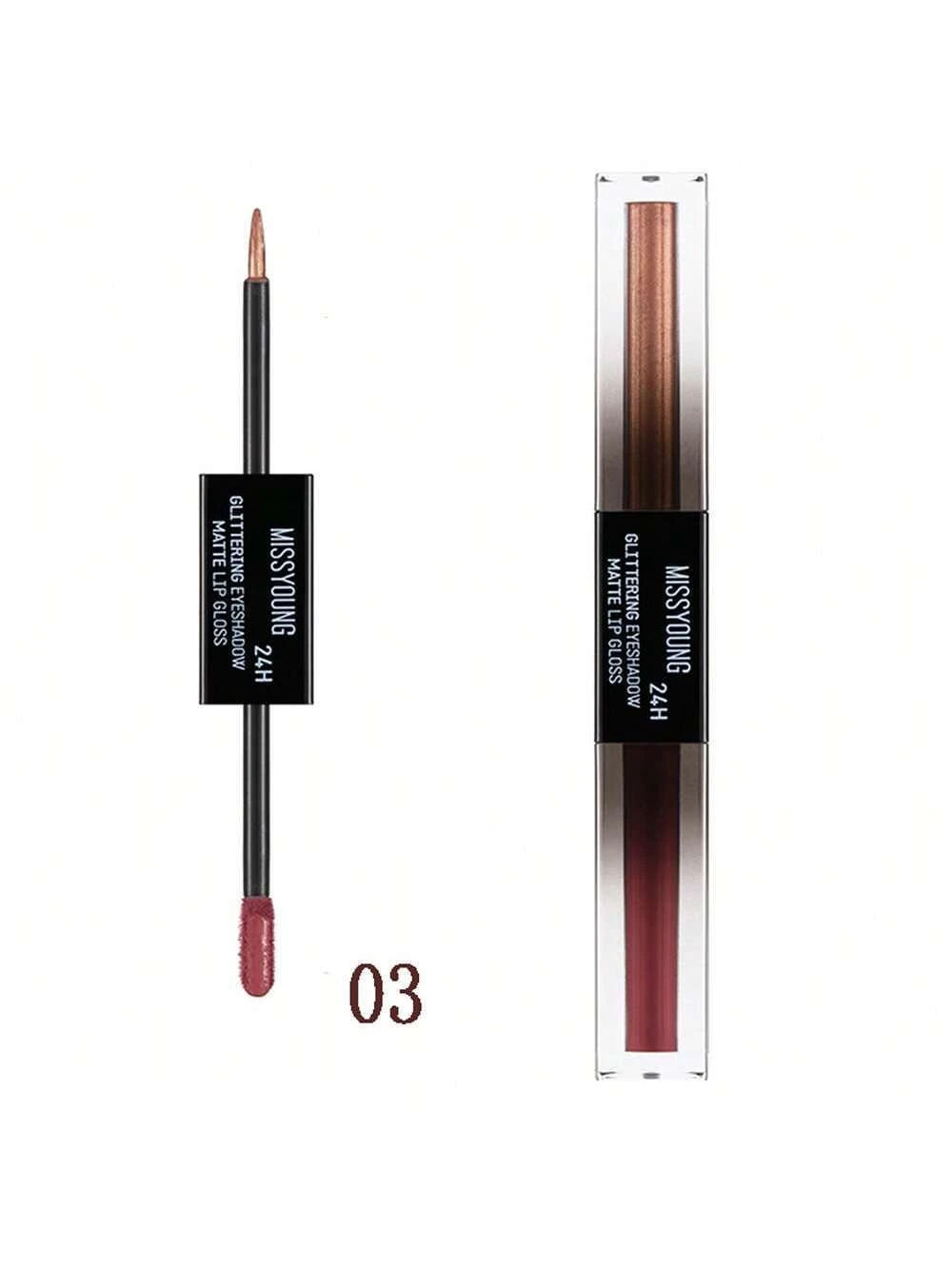SHEIN Double-Ended Matte Lip Gloss & Liquid Eyeshadow