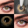 SHEIN Monthly 1 Pair New Brown Soft Colored Contact Lenses
