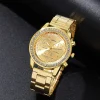 SHEIN 1pc Ladies Watch Gold Watch Women's Casual Business Quartz Watch