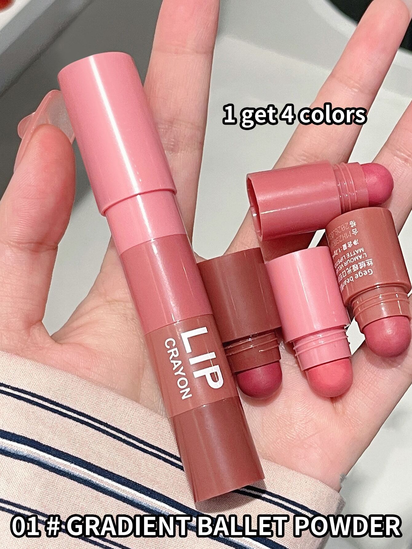SHEIN 4-Color Matte Velvet Mist Lipstick
