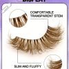 SHEIN GROINNEYA 7 Pairs Cat Eye Lashes Faux Mink Eyelashes