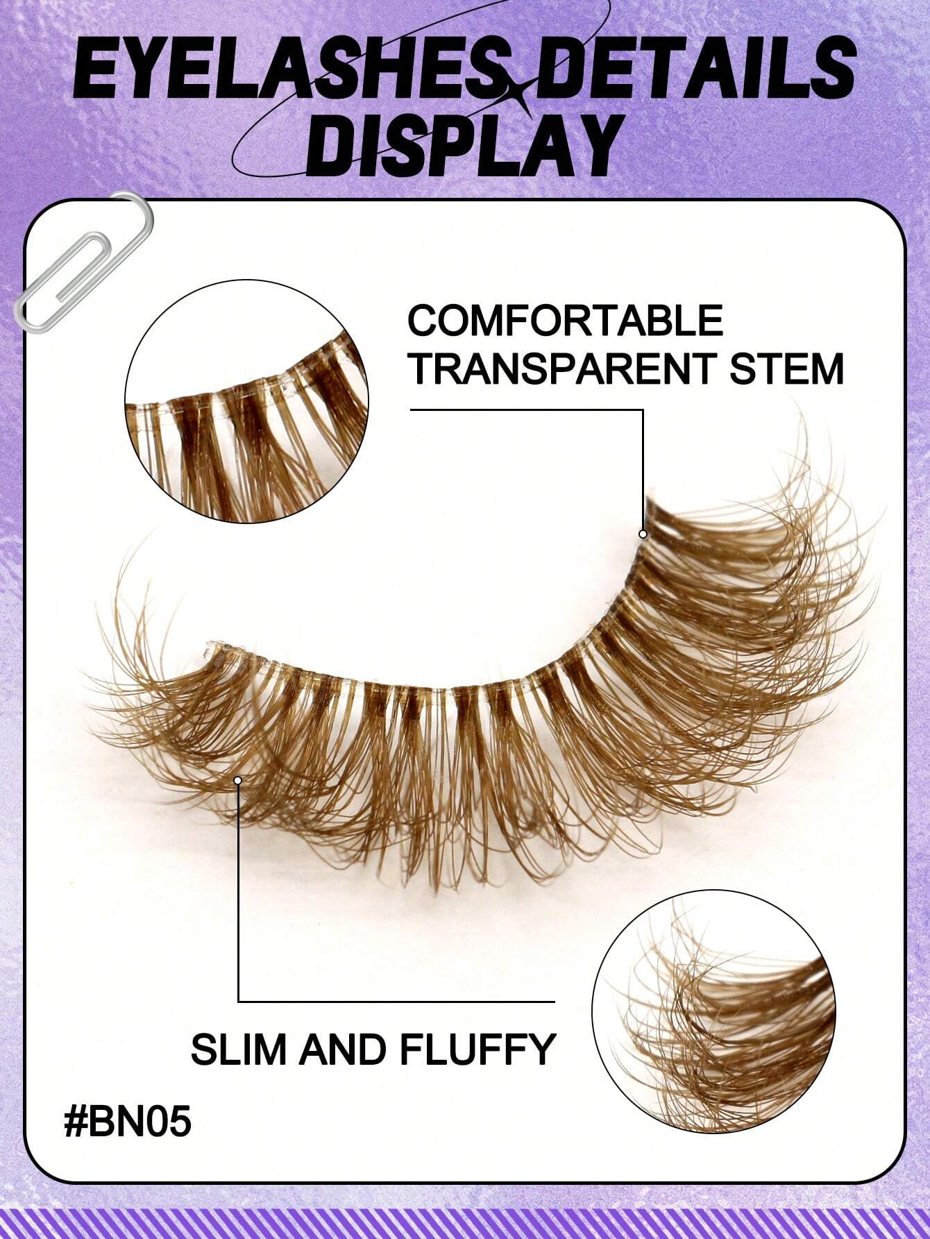 SHEIN GROINNEYA 7 Pairs Cat Eye Lashes Faux Mink Eyelashes