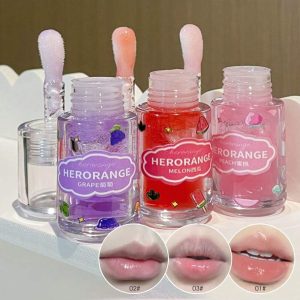 SHEIN HERORANGE 3Pcs Fruit Moisturizing Lip Oil