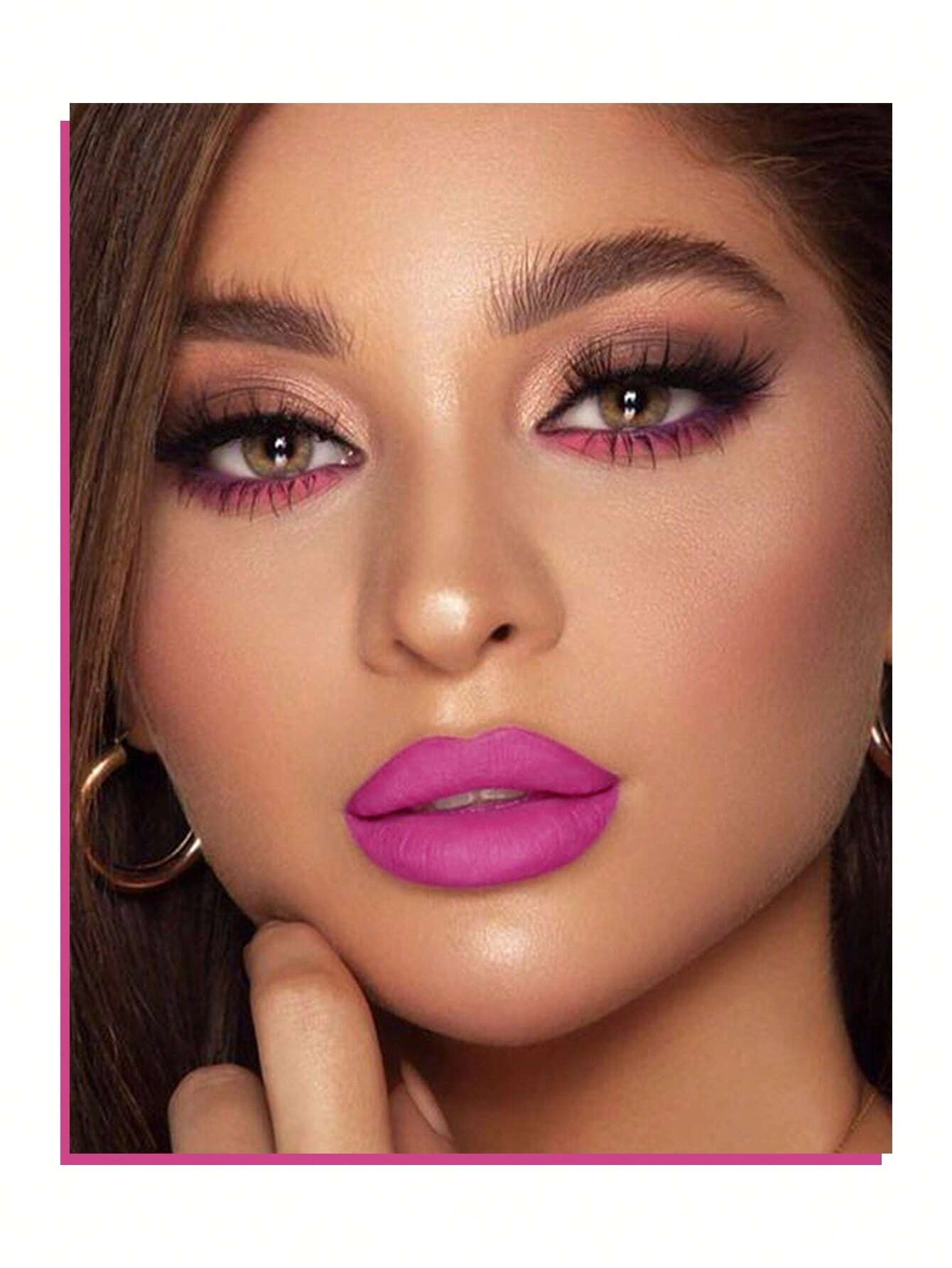 shein Matte Mist Liquid Lipstick Hot Pink