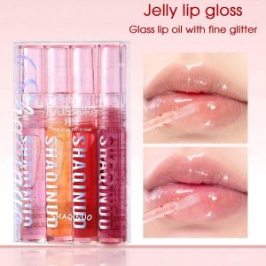 SHEIN Water Gloss Lip Glaze Moisturizing Transparent Jelly Lip Gloss