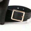 SHEIN 1pc Solid Color Fashionable And Minimalist Pu Leather Waist Bag