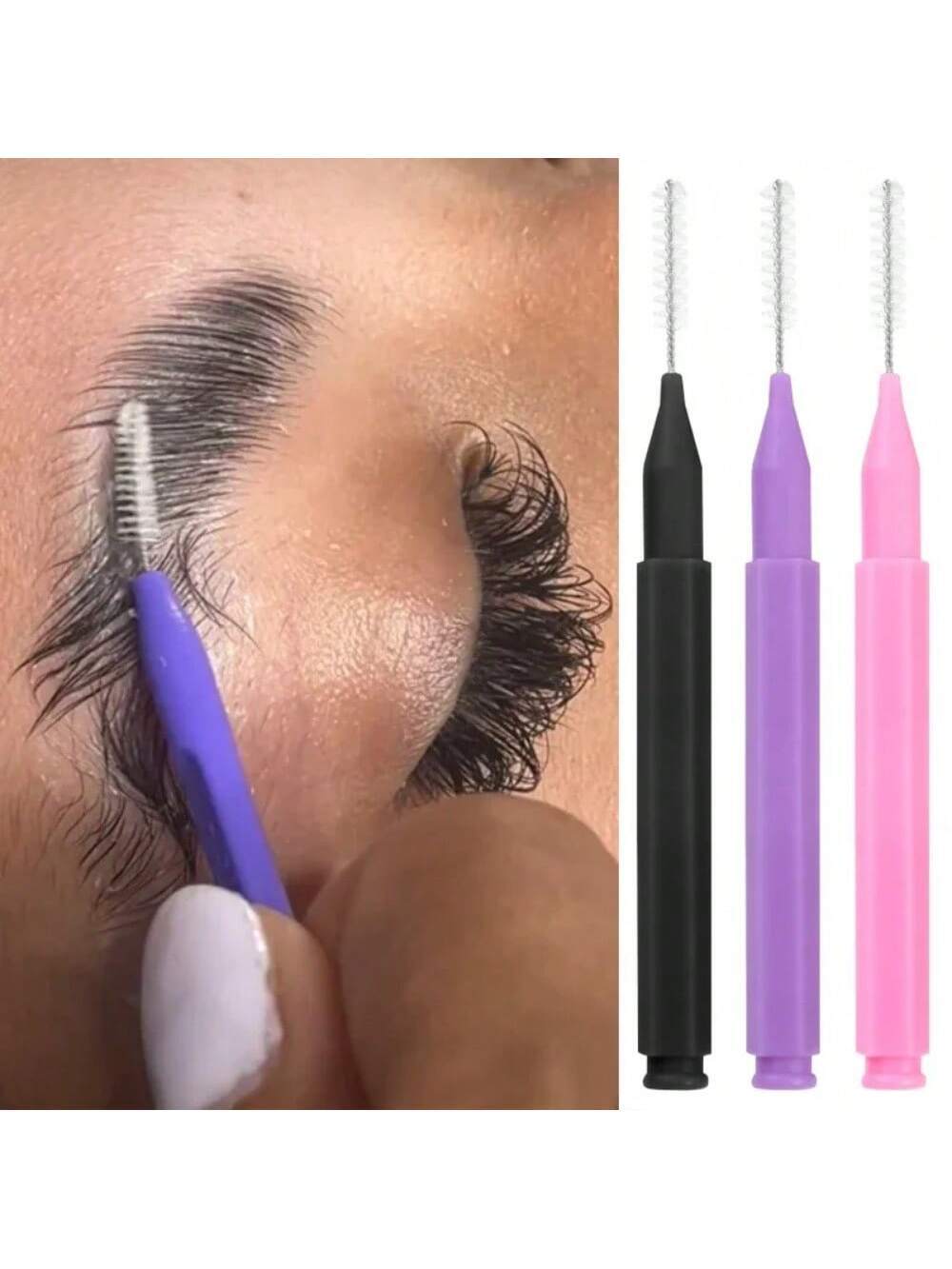 SHEIN 5pcs/Set Disposable Eyebrow Mini Brush And Brow Lift Tool