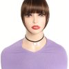 SHEIN Clip In Bangs 8 Inch Hair Bangs Clip In Hair Extensions