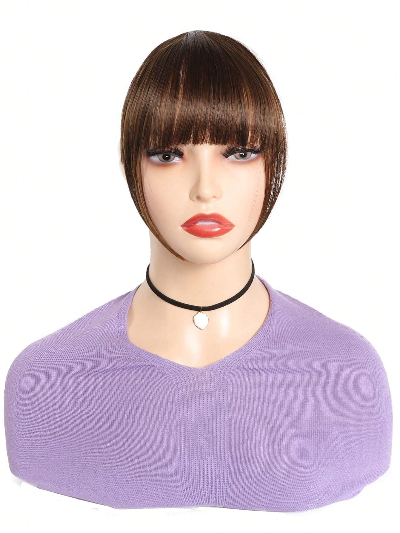 SHEIN Clip In Bangs 8 Inch Hair Bangs Clip In Hair Extensions