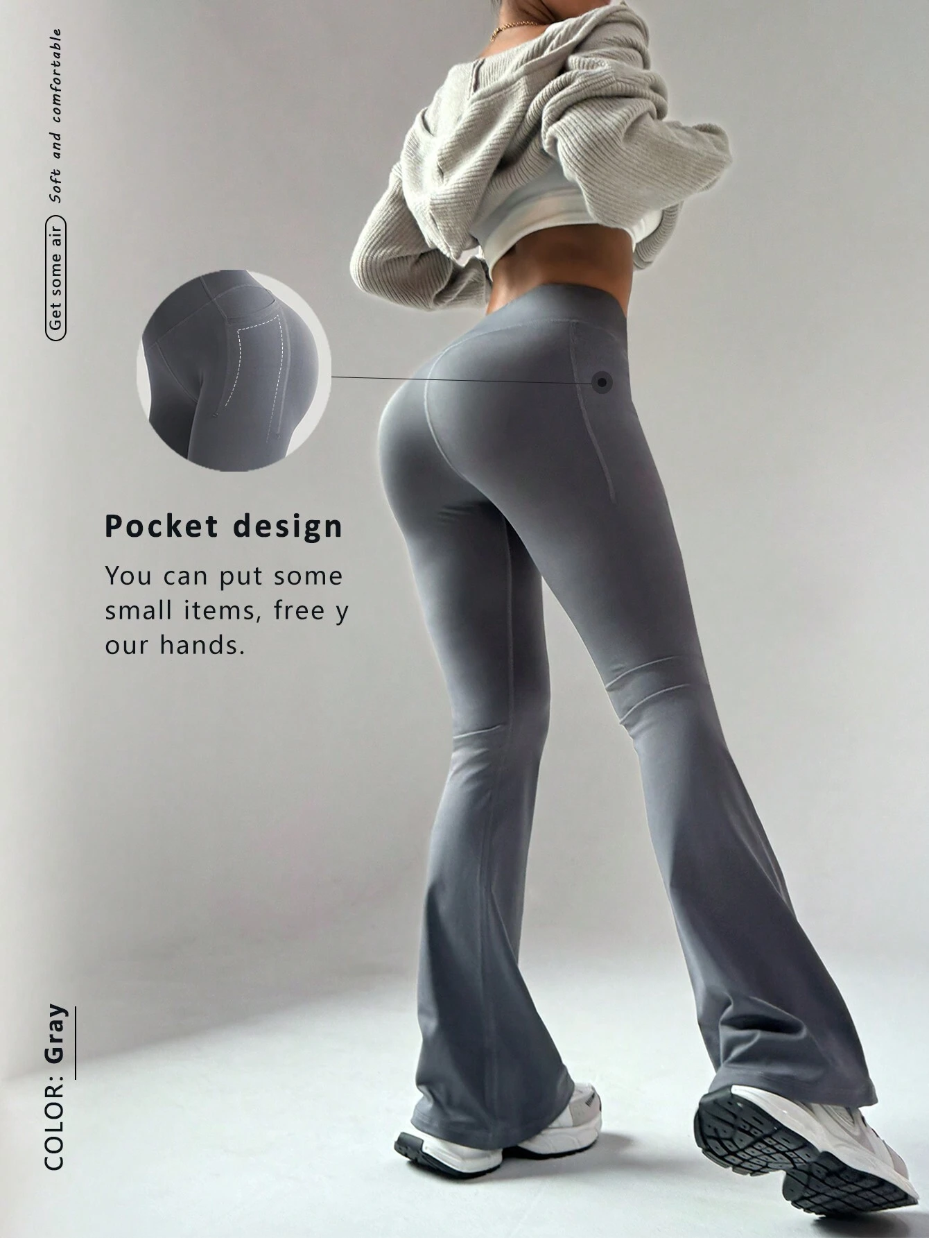 SHEIN Comfortable Casual Stylish Butt Lifting Sexy Loose Wide Leg Pants