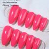 SHEIN Elevate Your Style With,24pcs Long Almond Rose Red Fake Nail