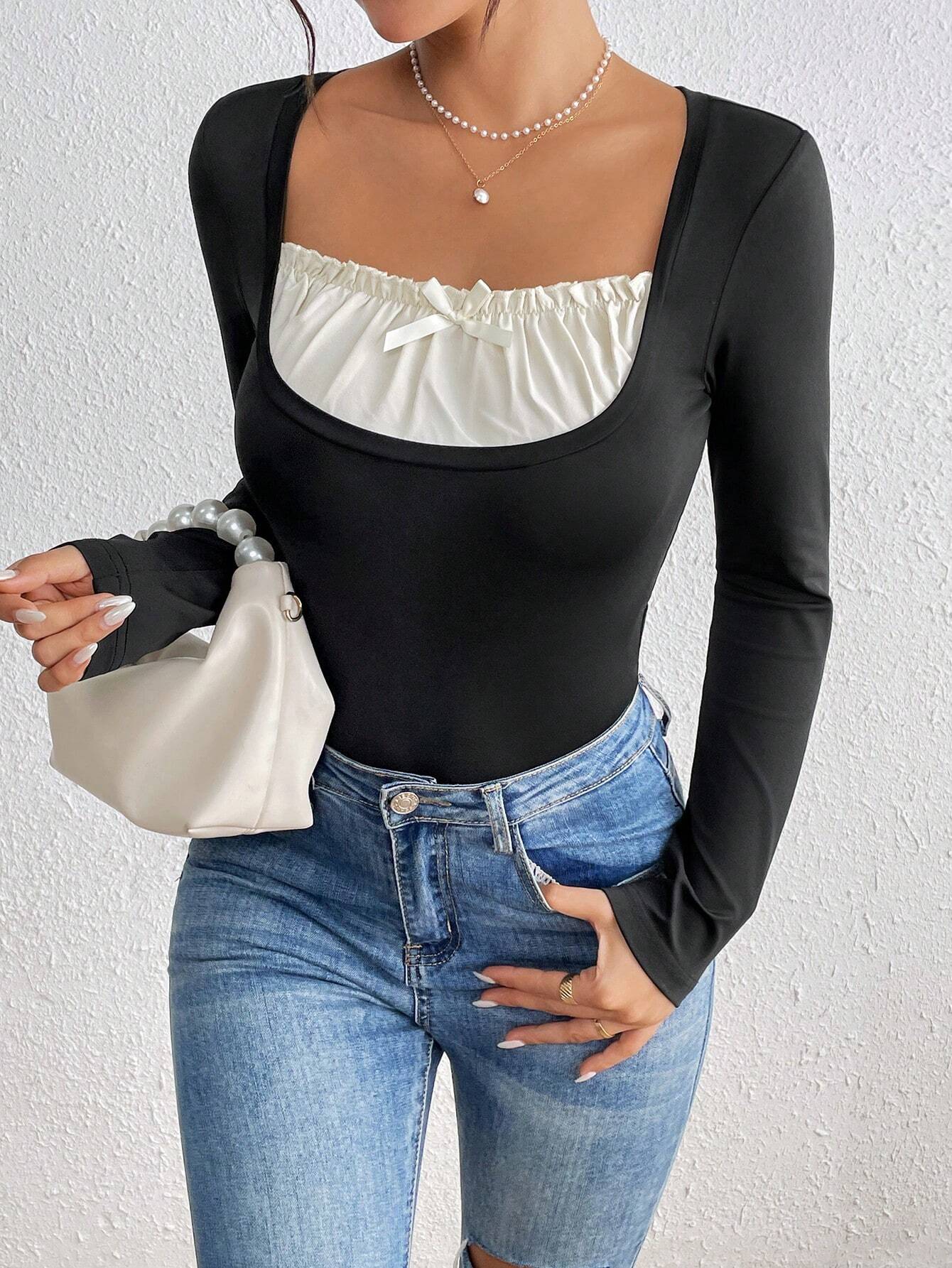 SHEIN Essnce Women's Spring And Autumn Casual Color