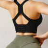 SHEIN Yoga Sports Bra Wireless Gym Tops Underwear Cross Top