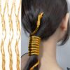 SHEIN 2pcs Unique Twist Snake-Shape Hair Clips