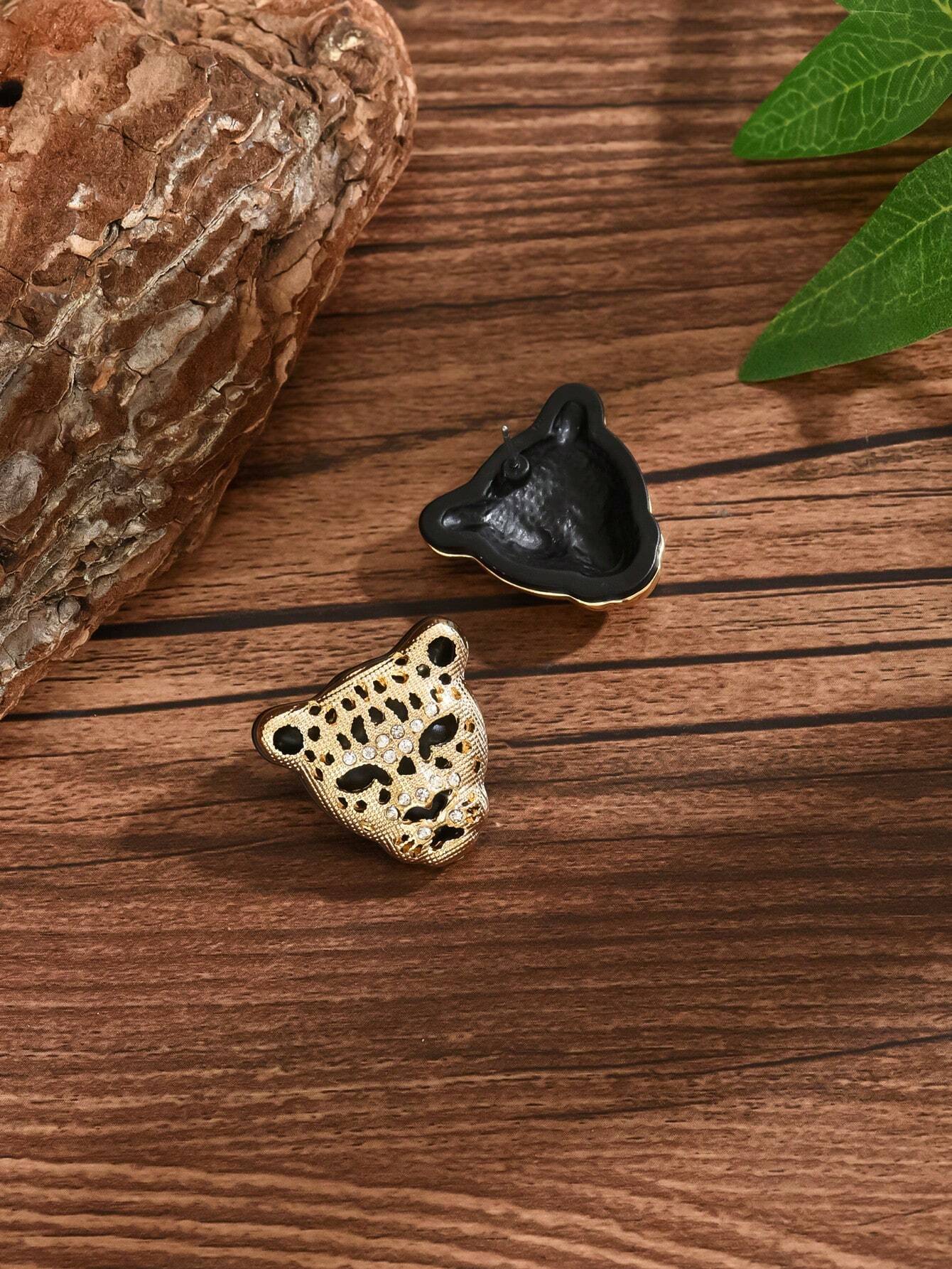 SHEIN 1 Pair Gorgeous Full Faux Rhinestone