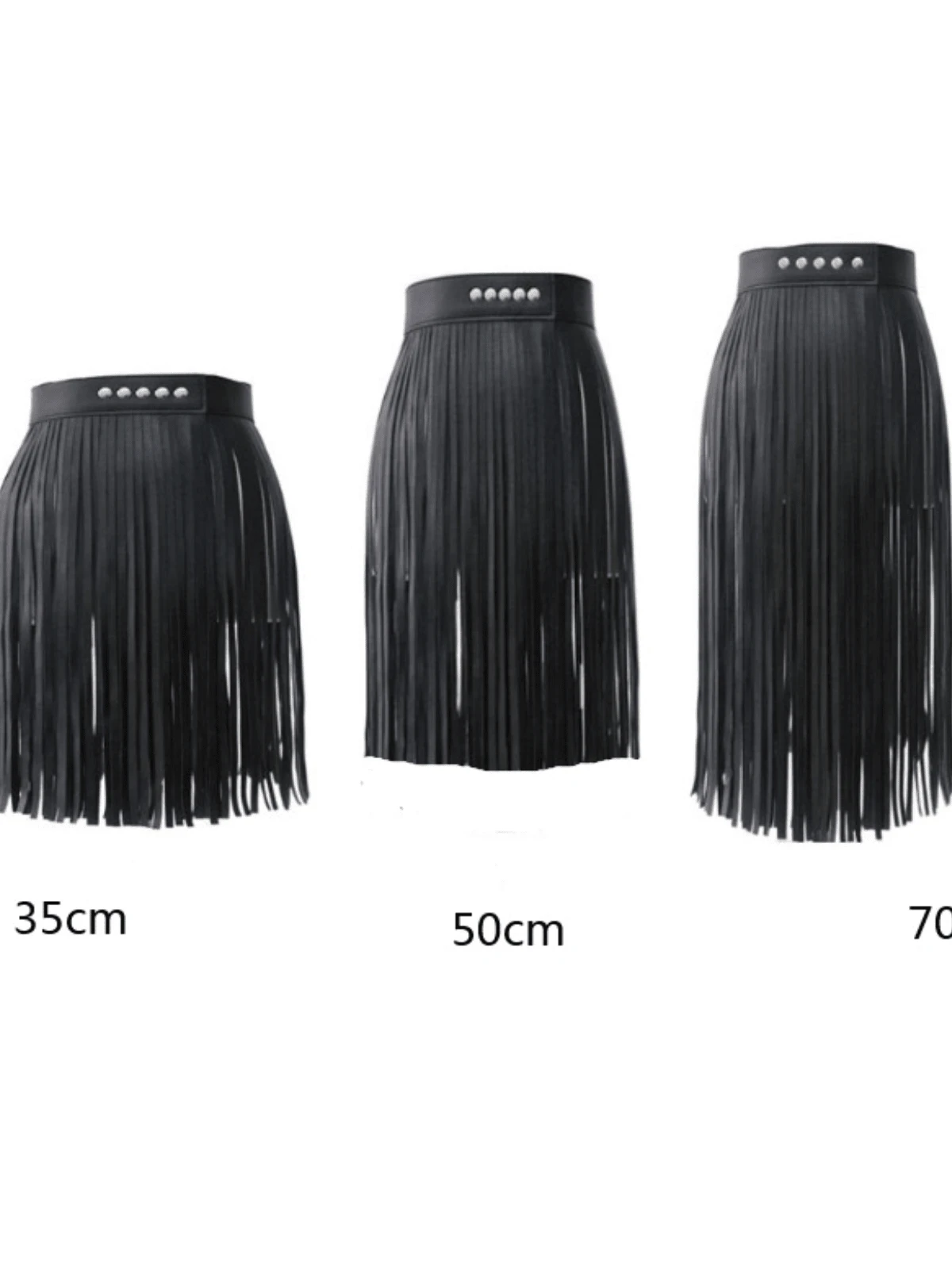 SHEIN High Waist Faux Leather Tassel Belt Suitable