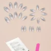 SHEIN 24 Pieces Long Almond Shaped Nails