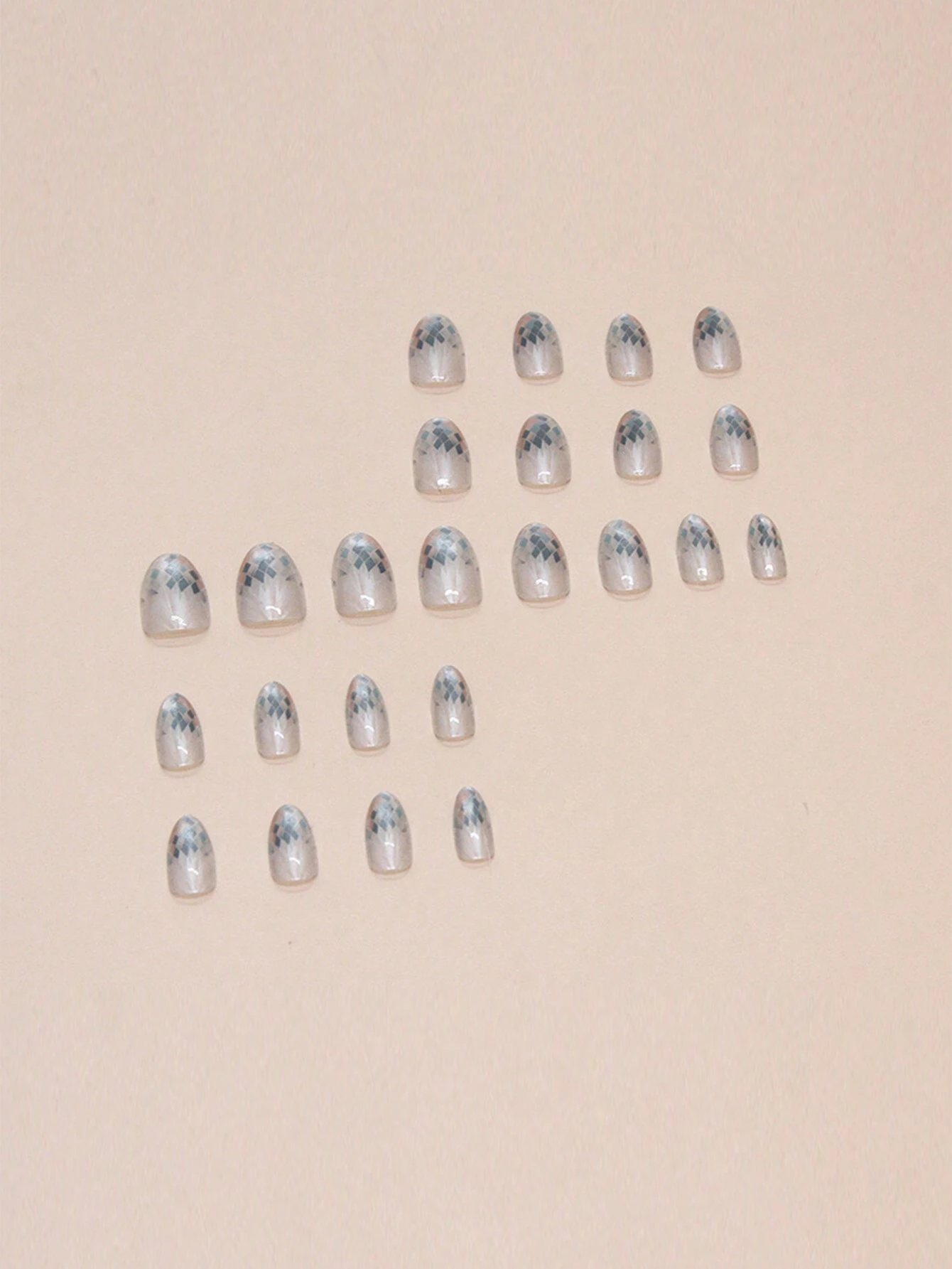 SHEIN 24 Pieces Long Almond Shaped Nails