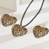 SHEIN 3pcs Set Leopard Print Punk Style Necklace