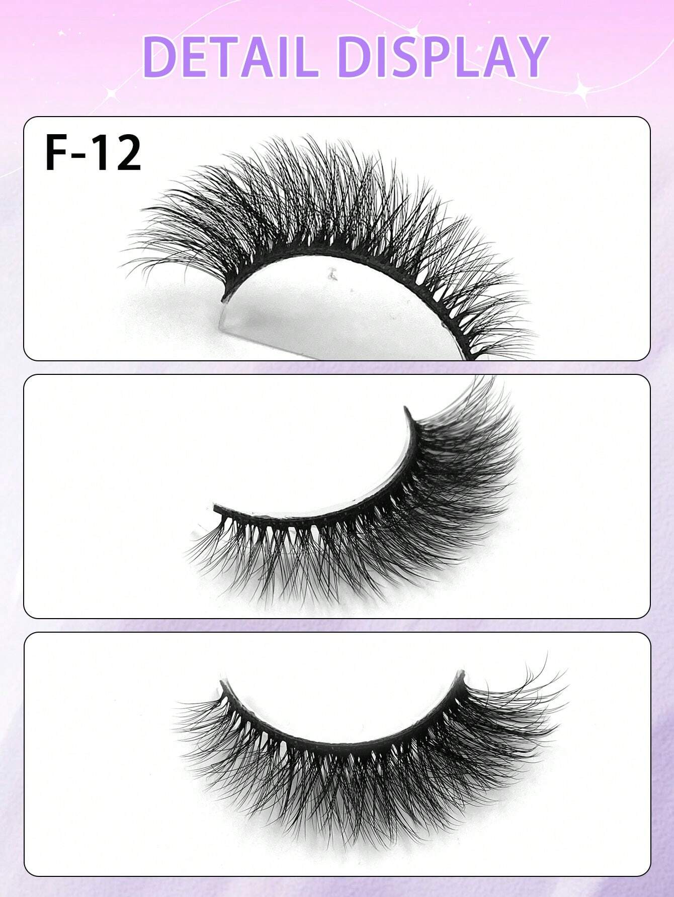SHEIN 5 Pairs Natural Look False Eyelashes