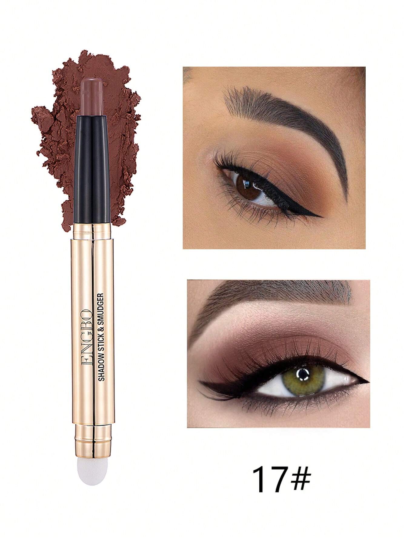 SHEIN Eye Shadow Stick 1Pc Matte Finish Eye Smudger Ultra Smooth