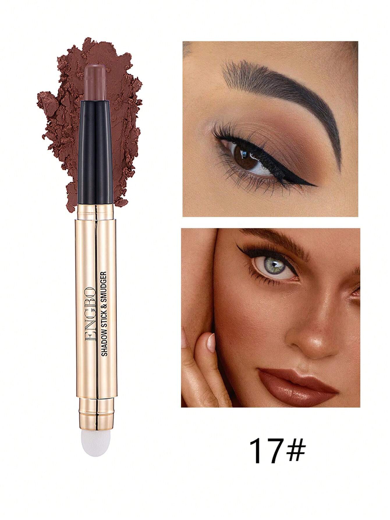 SHEIN Eye Shadow Stick 1Pc Matte Finish Eye Smudger Ultra Smooth