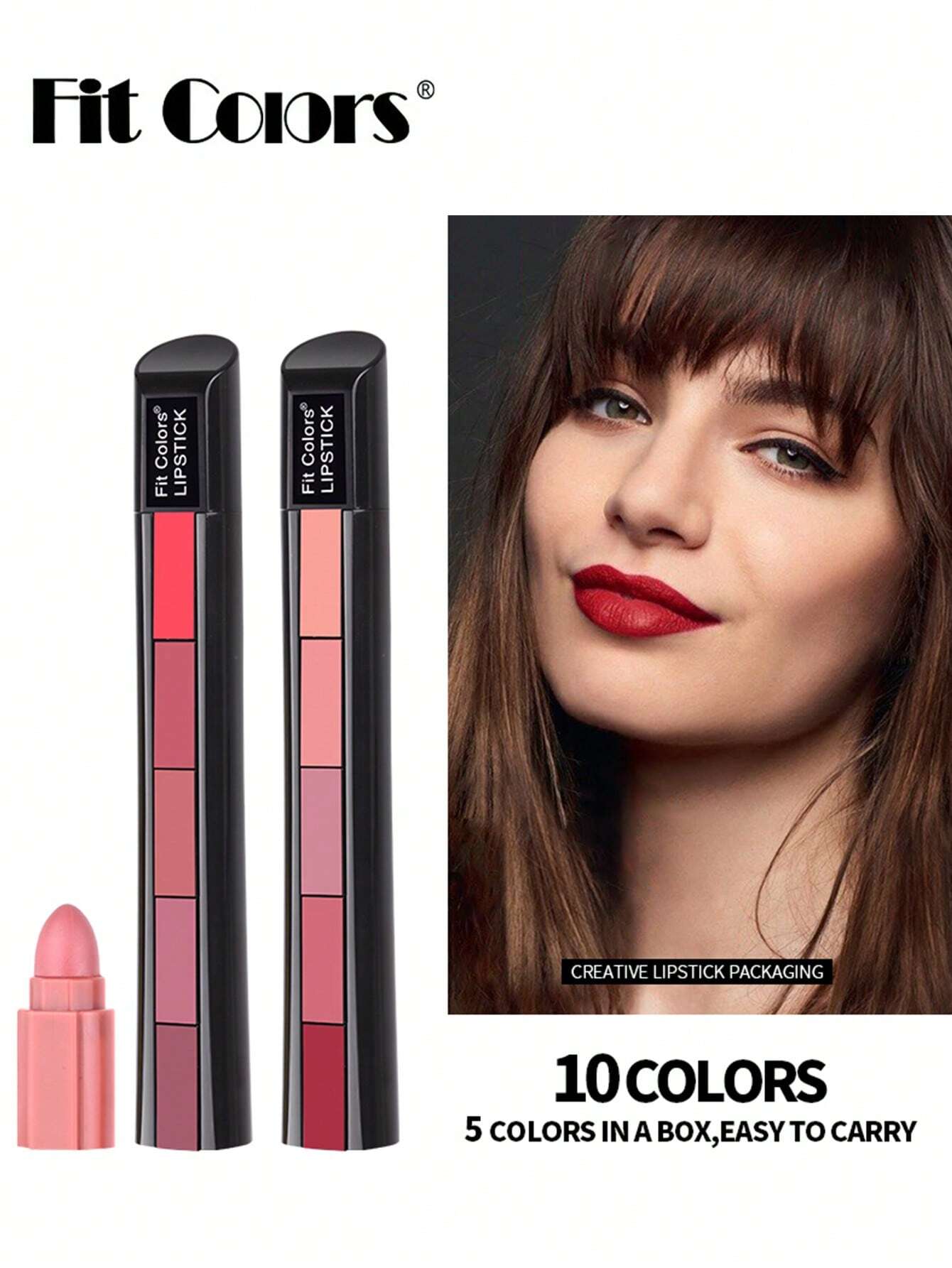 SHEIN Fit Colors Matte 5 Color Lipstick Kit