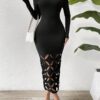 SHEIN Raffinéa Off Shoulder Cut Out Bodycon Dress