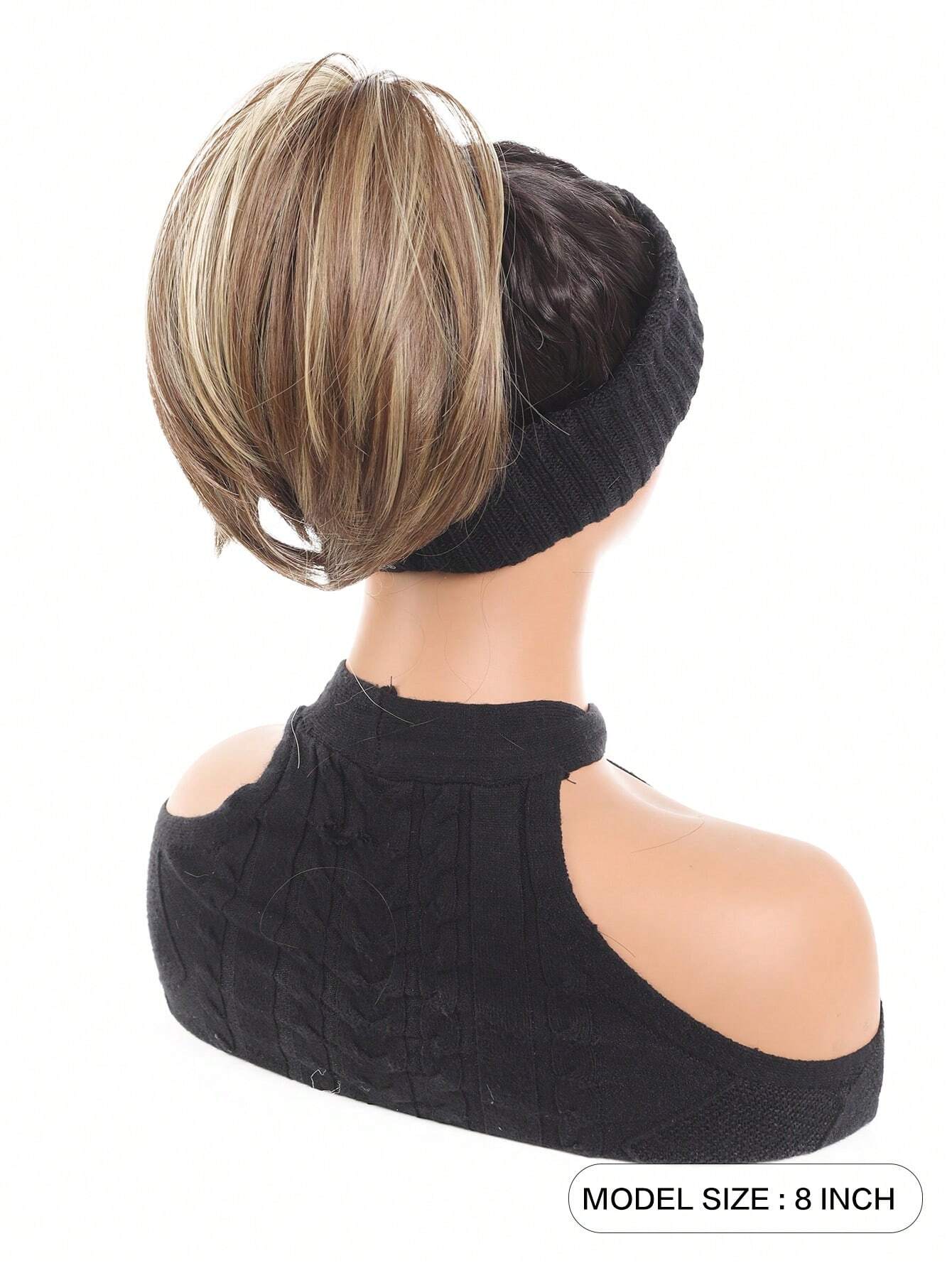 SHEIN Synthetic Curly Hair Bun Chignon Messy Elastic Band Scrunchies