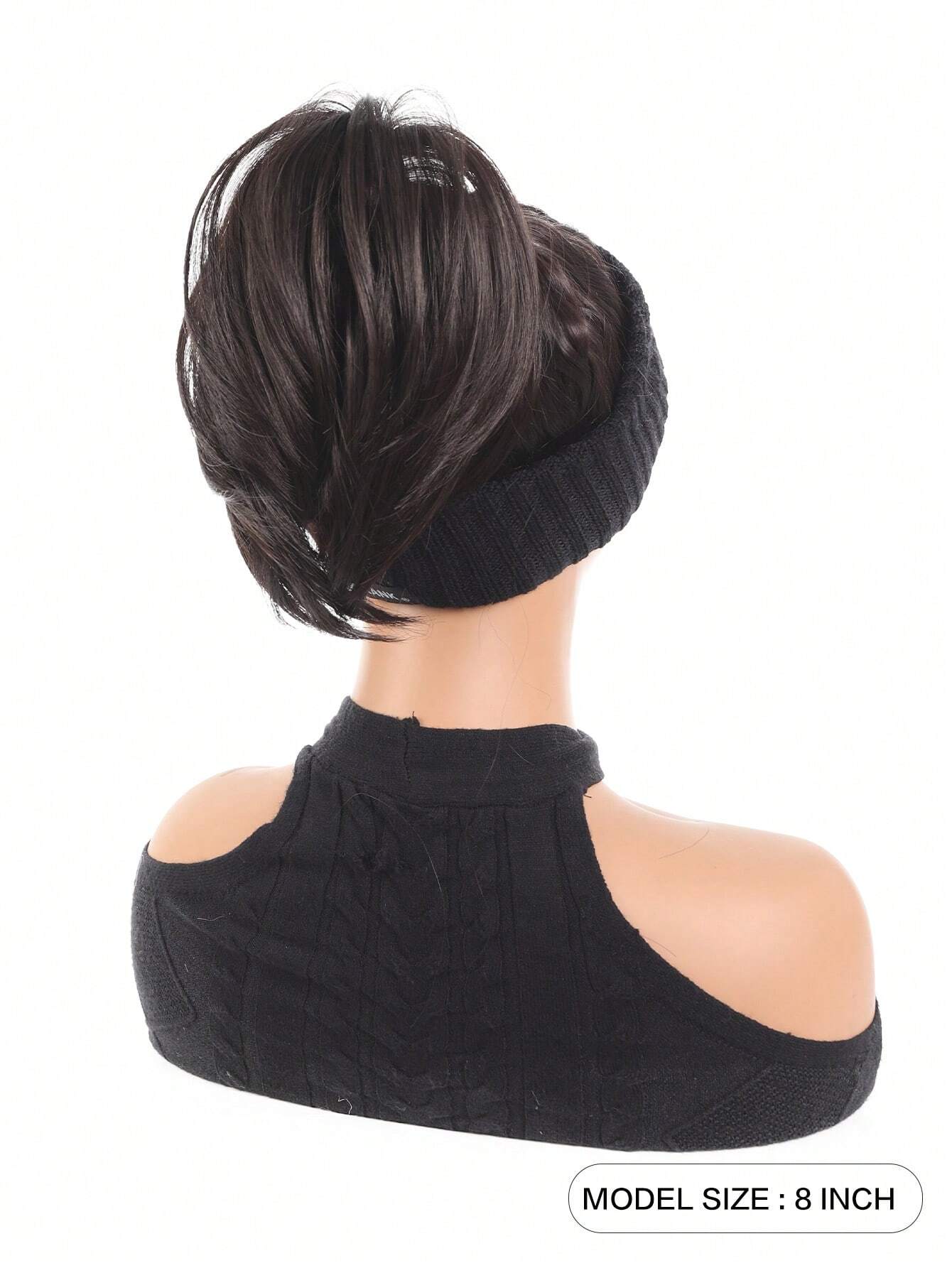 SHEIN Synthetic Curly Hair Bun Chignon Messy Elastic Band Scrunchies