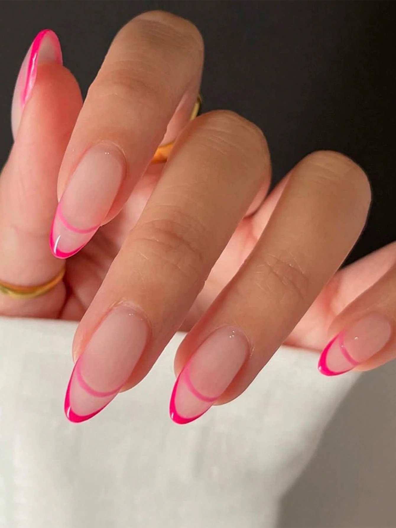 SHEIN 24pcs Medium Almond Press On Nails