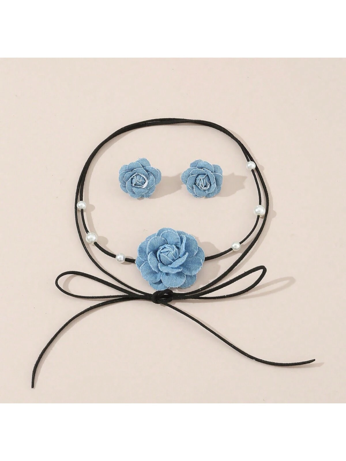 SHEIN 3pcs Set Necklace Earrings Jewelry Set