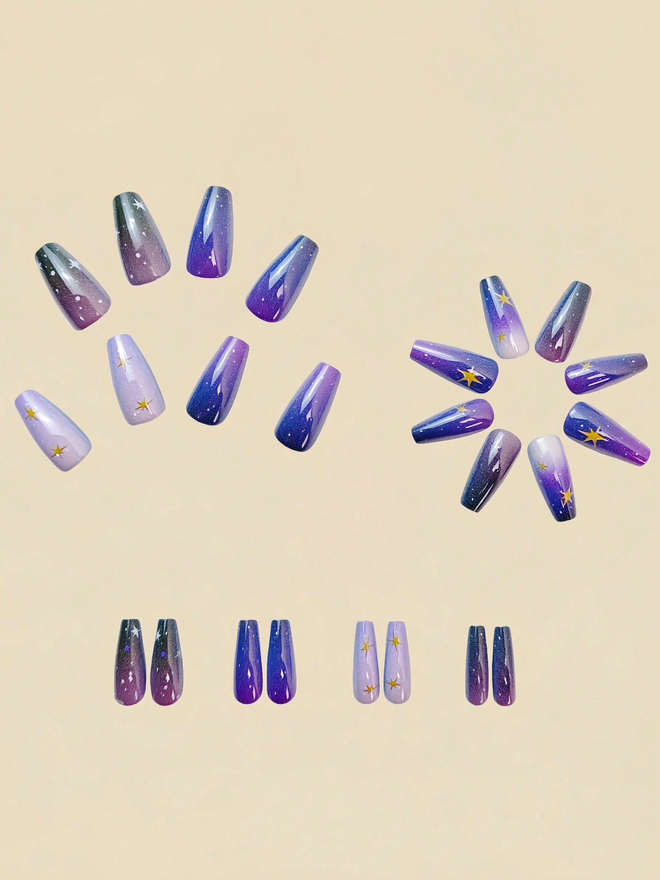 SHEIN Long Lasting Detachable Boxed Nail Art Stickers