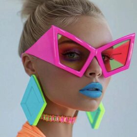 SHEIN New Vintage Oversized Cat Eye Fashion Fashion Glasses