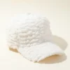 SHEIN Plain Plush Baseball Cap