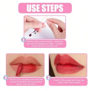 SHEIN 20 PCS Box Tattoo Lipstick Swab Lip Glaze