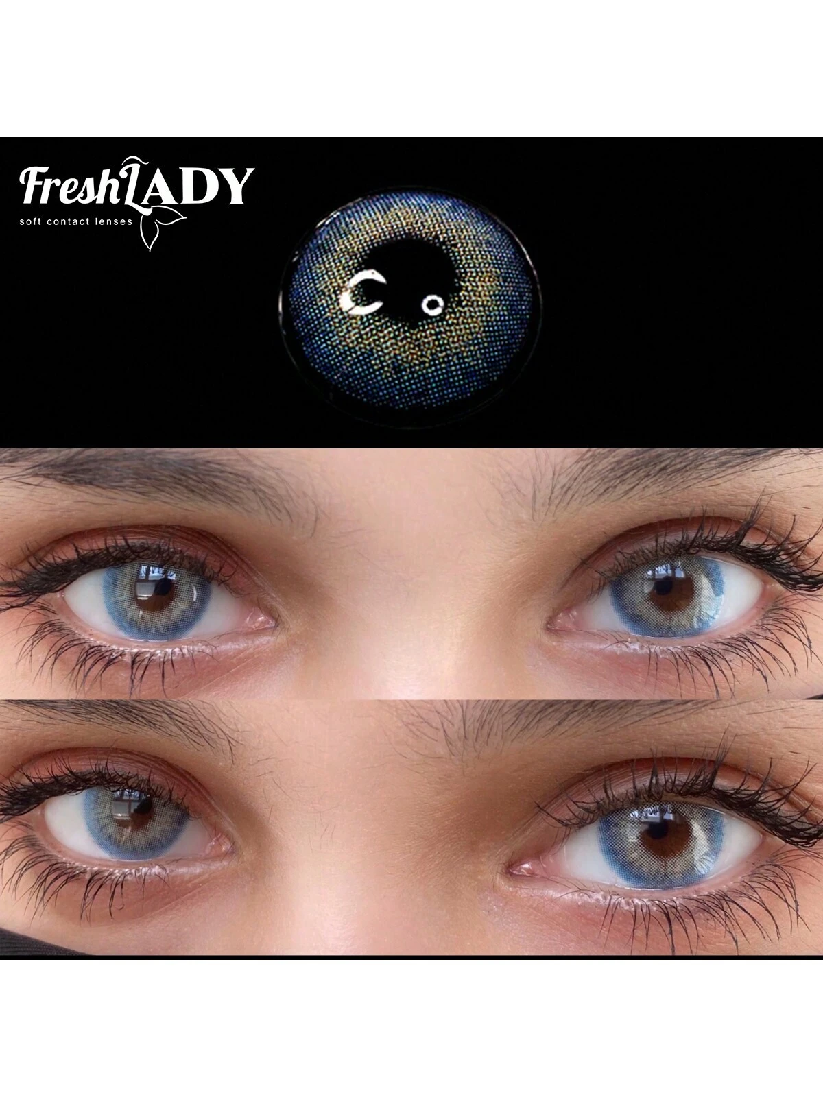 FRESH LADY Wildcat Blue Colored Contact Lenses