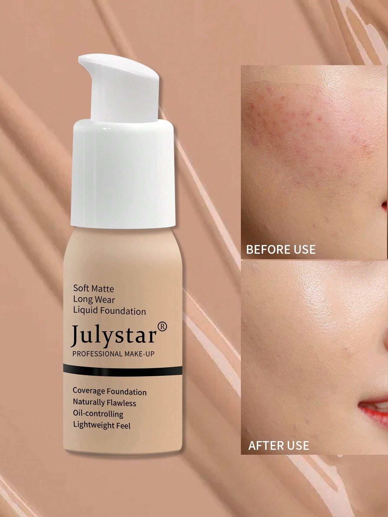 SHEIN Julystar Oil Control Foundation Nude