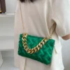 SHEIN Minimalist Braided Design Square Bag