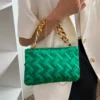 SHEIN Minimalist Braided Design Square Bag