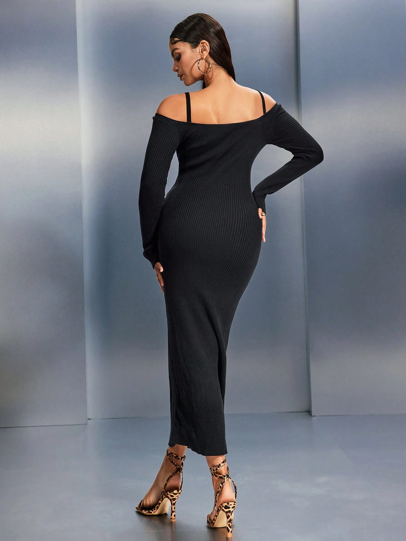 SHEIN SXY Women's Solid Color Off Shoulder