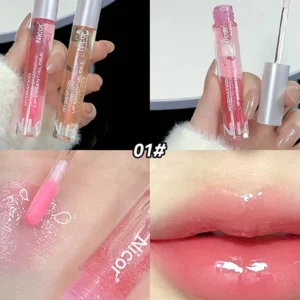 SHEIN Valentine's Day Gift Moisturizing Lip Essence Oil Mirror Lip Gloss