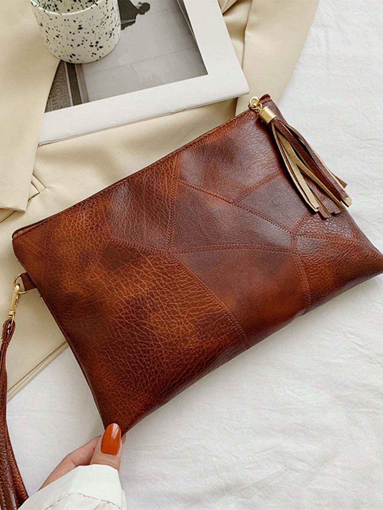 SHEIN 2025 New Korean Edition Envelope Bag