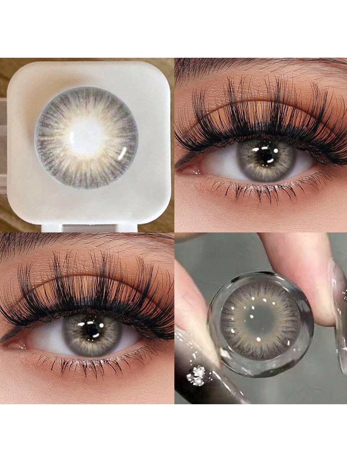 SHEIN 1 Pair Of Eye Makeup Cosmetic Colored Contact Lenses