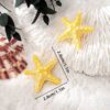 SHEIN 1 Pair Simple Yellow Starfish Design Earrings