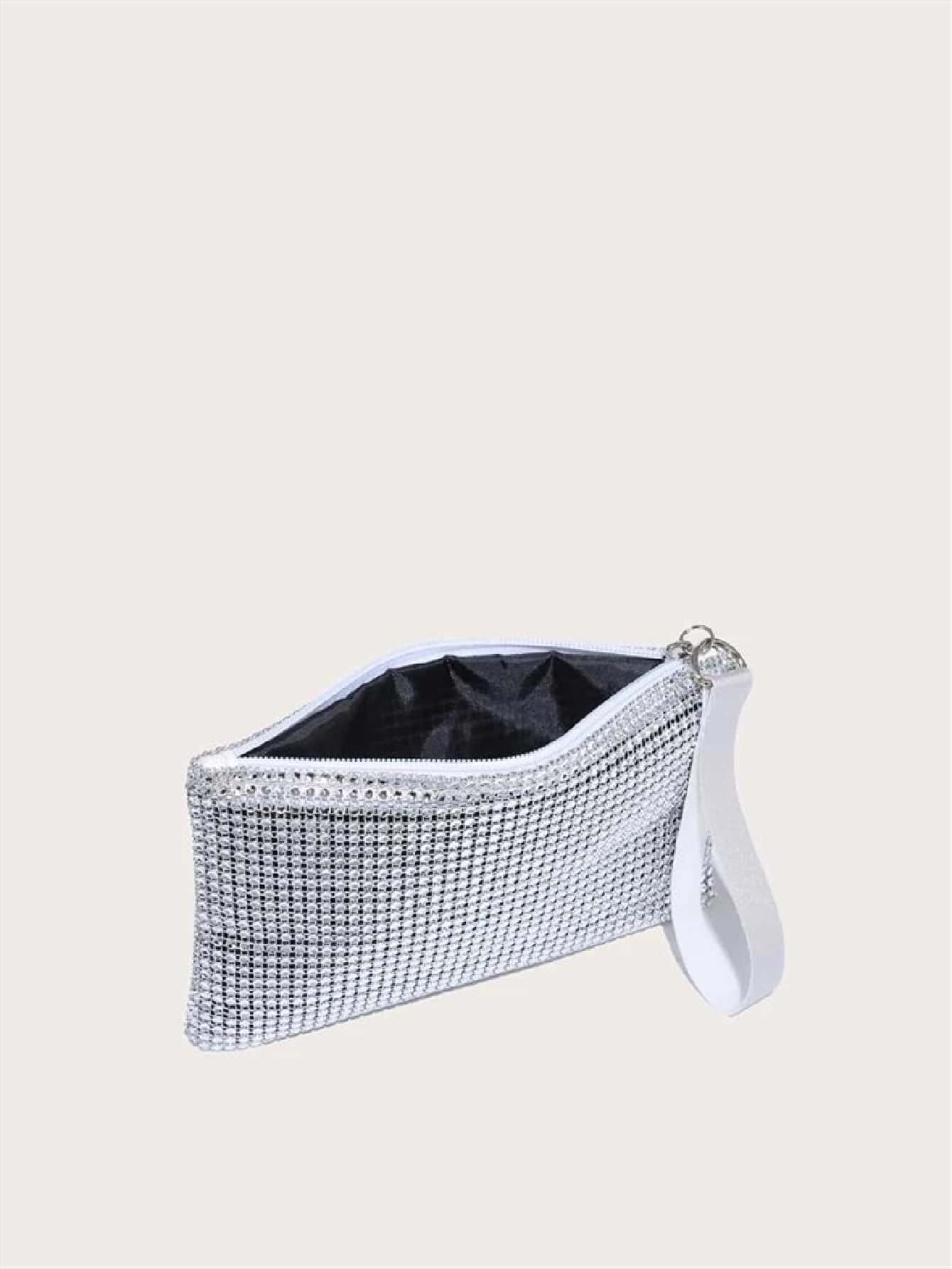 SHEIN 1pc Shiny Hollow Envelope Clutch Bag