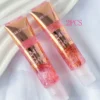 SHEIN 2PCS Golden Foil Temperature Change Lip Oil Moisturizing